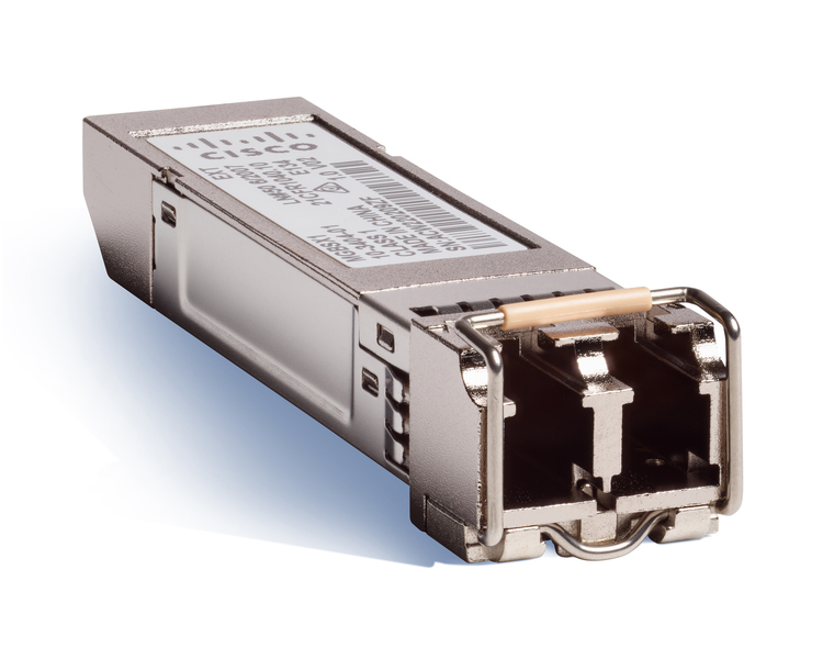 Cisco 1000BASE-SX SFP Module for Gigabit Ethernet Deployments, Hot Swappable, 5-Year Standard Warranty (GLC-SX-MMD=). SFP 