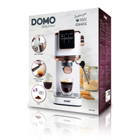 Domo DO746K machine à café Semi-automatique Machine à café 2-en-1 1,1 L