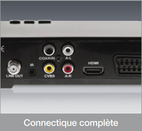 Cahors TVS 8100HD Satellite, Cable HD Noir