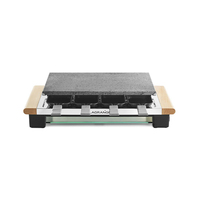 LAGRANGE Elegance raclette 8 personne(s) 1100 W Platine, Acier inoxydable, Bois