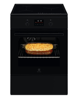 Electrolux LKI648944K four et cuisinière Electrique Plaque avec zone à induction Noir A