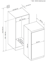 De Dietrich DRS1244ES frigo combine Intégré (placement) 186 L E Blanc