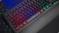 The G-Lab Keyz Palladium clavier USB AZERTY Français Noir