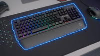 The G-Lab Keyz Palladium clavier USB AZERTY Français Noir