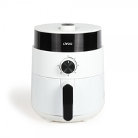 Livoo DOC256 friteuse Unique 2,5 L Autonome 1200 W Friteuse d’air chaud Noir, Blanc