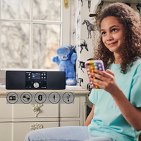 Panasonic HiFi Micro Anlage DAB+ SC-DM202EG-K schwarz mit Bluetooth Système micro audio domestique 24 W Noir