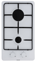 Glem Gas GT32WH plaque Blanc Intégré (placement) Gaz 2 zone(s)