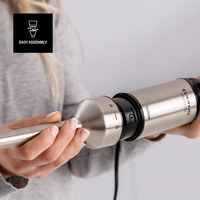 Taurus HB1500XE Mélangeur par immersion 1500 W Noir, Acier inoxydable
