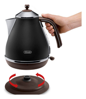 De’Longhi KBOV 2001.BK bouilloire 1,7 L 2000 W Noir, Marron