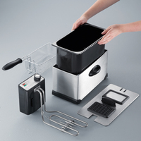 Severin FR 2431 Unique 3 L Autonome 2000 W Friteuse Acier inoxydable