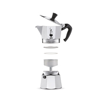 Bialetti Moka Express Cafetière à moka 0,2 L Aluminium, Noir