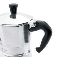 Bialetti Moka Express Cafetière à moka 0,2 L Aluminium, Noir