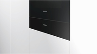 Siemens BI630ENS1 tiroir de rangement cuisine Noir, Acier inoxydable