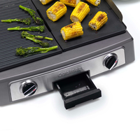 Cuisinart PL50E gril éléctrique Autoportante 2200 W Noir, Acier inoxydable