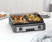 Cuisinart PL50E gril éléctrique Autoportante 2200 W Noir, Acier inoxydable