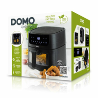 Domo DO540FR friteuse Unique 6 L Autonome 1500 W Friteuse d’air chaud Noir