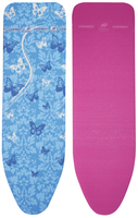 Leifheit 71608 housse de table de repassage Couche supérieure de housse de planche à repasser Bleu, Rose