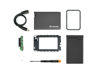 Transcend TS0GSJ25CK3 Boîtier de disques de stockage Boîtier disque dur/SSD Gris 2.5&amp;ldquot;