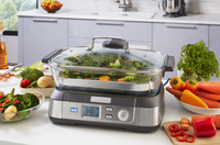 Cuisinart STM1000E cuiseur vapeur 1 Nombre de paniers Autoportante 1800 W Noir, Acier inoxydable