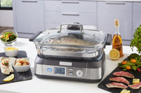 Cuisinart STM1000E cuiseur vapeur 1 Nombre de paniers Autoportante 1800 W Noir, Acier inoxydable
