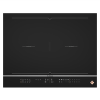 De Dietrich DPI7689XP plaque Noir, Acier inoxydable Intégré (placement) Plaque avec zone à induction 4 zone(s)