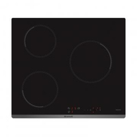Brandt BPI6310B plaque Noir Intégré (placement) Plaque avec zone à induction 3 zone(s)