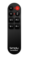 Superior Electronics Simply télécommande TV Appuyez sur les boutons