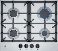 Neff T26DS49N0 plaque Acier inoxydable Intégré (placement) 60 cm Gaz 4 zone(s)