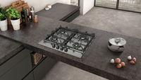 Neff T26DS49N0 plaque Acier inoxydable Intégré (placement) 60 cm Gaz 4 zone(s)
