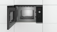 Bosch Serie 4 BFL523MS0 micro-onde Noir, Acier inoxydable Micro-onde simple Intégré 20 L 800 W