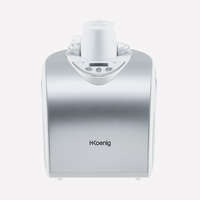 H.Koenig HF180 sorbetière Sorbetière traditionnelle 1,5 L 135 W Argent, Blanc