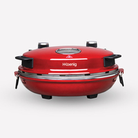 H.Koenig NAPL350 Machine et four à pizzas 1 pizza(s) 1200 W Noir, Rouge