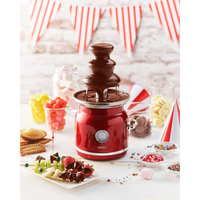 Simeo FCH450 fontaine à chocolat Rouge, Acier inoxydable 90 W
