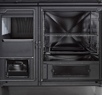 La Nordica MILLY Pose libre Bois de chauffage Noir, Bordeaux