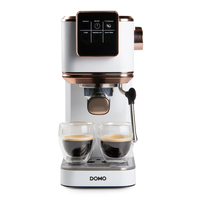 Domo DO746K machine à café Semi-automatique Machine à café 2-en-1 1,1 L