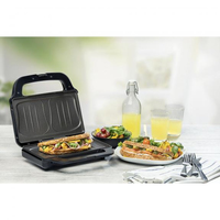 Domo DO9195C gaufrier et appareil à croque-monsieur 900 W Noir, Acier inoxydable