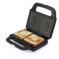 Domo DO9195C gaufrier et appareil à croque-monsieur 900 W Noir, Acier inoxydable
