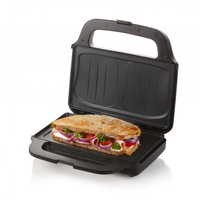 Domo DO9195C gaufrier et appareil à croque-monsieur 900 W Noir, Acier inoxydable
