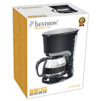 Bestron ACM750Z machine à café Semi-automatique Machine à café filtre 1,25 L