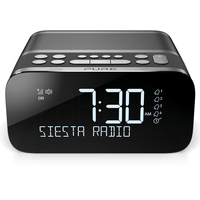 Pure Siesta S6 Horloge Analogique et numérique Noir