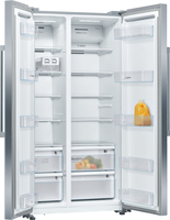Bosch Serie 4 KAN93VIFP frigo américain Autoportante 580 L F Acier inoxydable