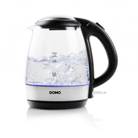 Domo DO9218WK bouilloire 1,2 L 2200 W Noir, Argent