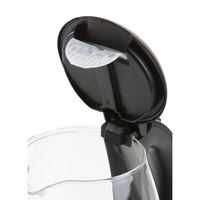 Domo DO9218WK bouilloire 1,2 L 2200 W Noir, Argent