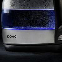 Domo DO9218WK bouilloire 1,2 L 2200 W Noir, Argent