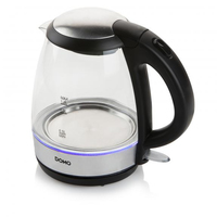 Domo DO9218WK bouilloire 1,2 L 2200 W Noir, Argent