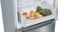 Bosch Serie 2 KGN33NLEB réfrigérateur-congélateur Autoportante 282 L E Acier inoxydable