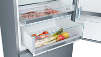 Bosch Serie 6 KGE49AICA réfrigérateur-congélateur Pose libre 419 L C Acier inoxydable