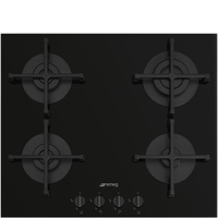 Smeg Universal PV264B plaque Noir Intégré 60 cm Gaz 4 zone(s)