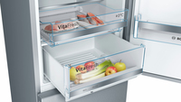 Bosch Serie 6 KGE398IBP réfrigérateur-congélateur Autoportante 343 L B Acier inoxydable