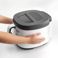De’Longhi FS3021 Unique Autonome 1800 W Friteuse Gris, Blanc